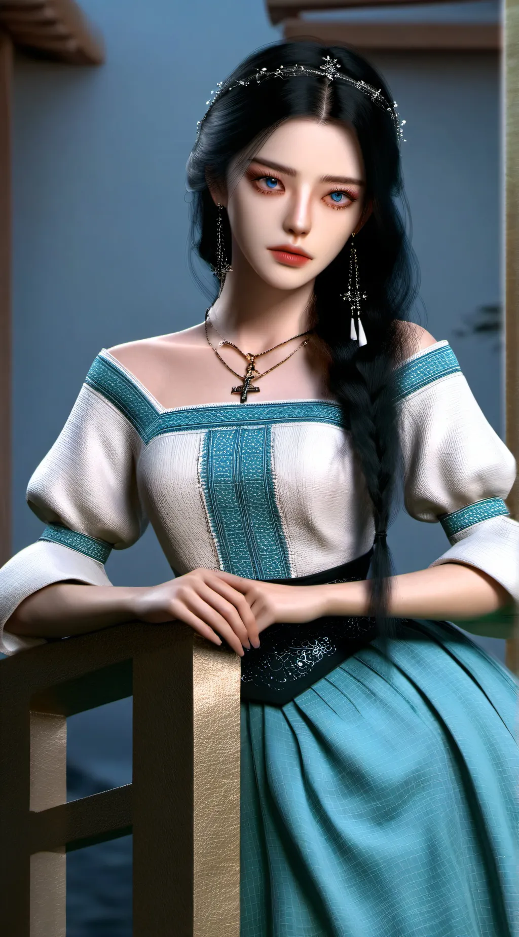 ai character: Serena  background