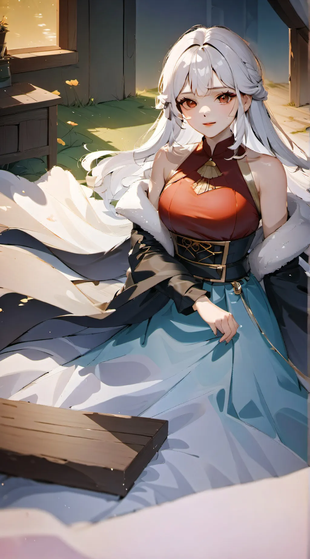 ai character: Scarlet background