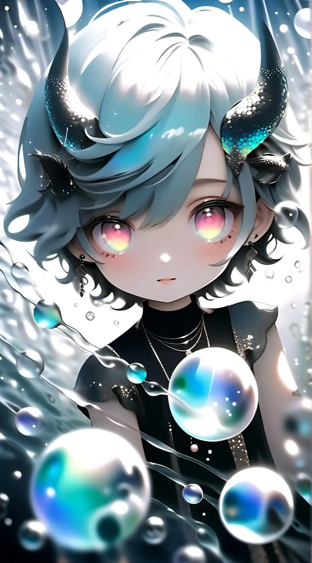 ai character: Bubble  background