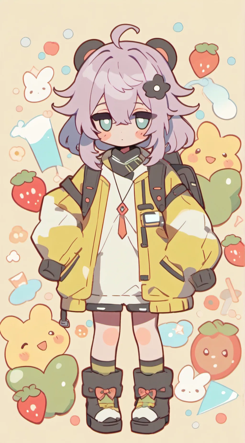 ai character: Hi background