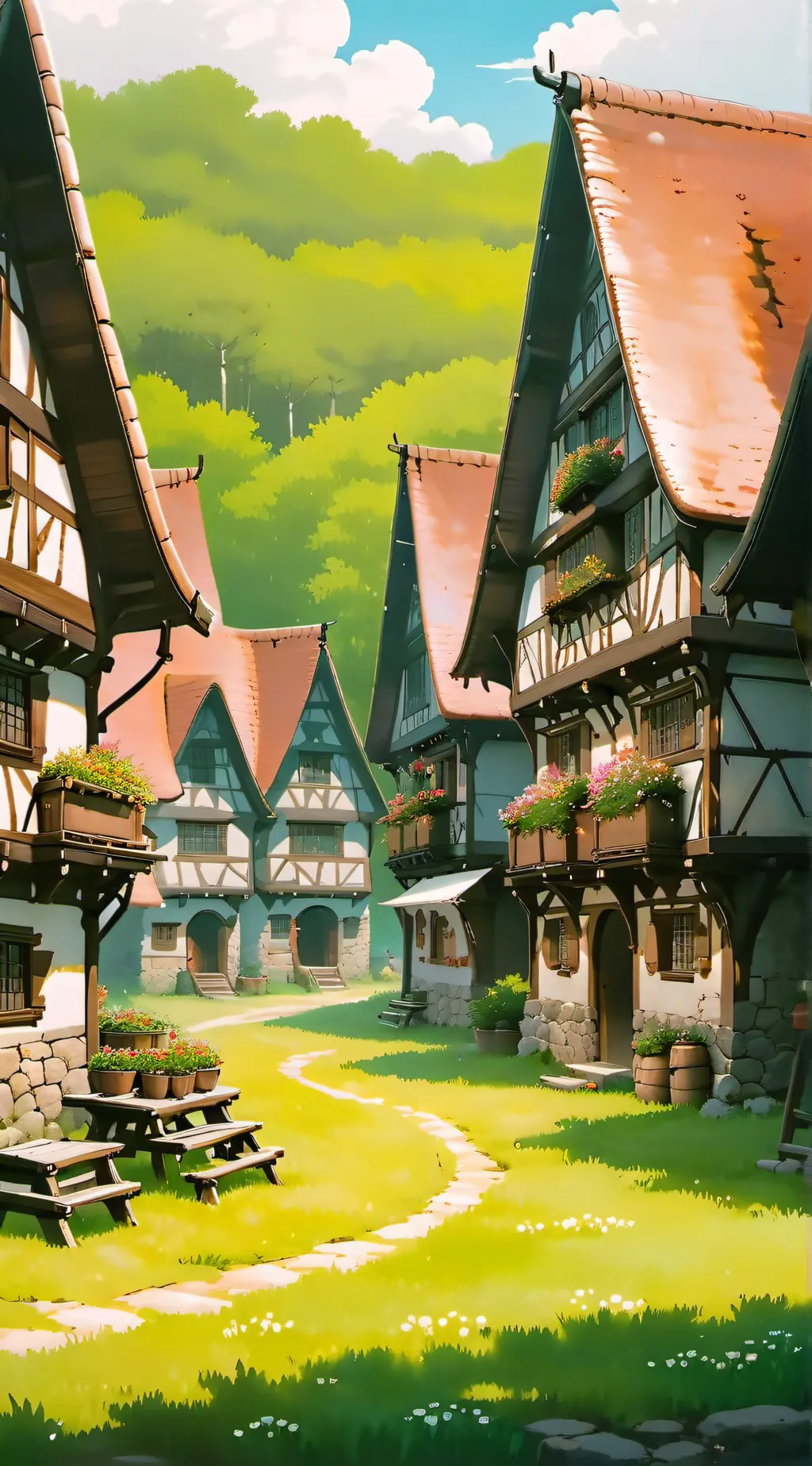 ai character: Fantasy world background