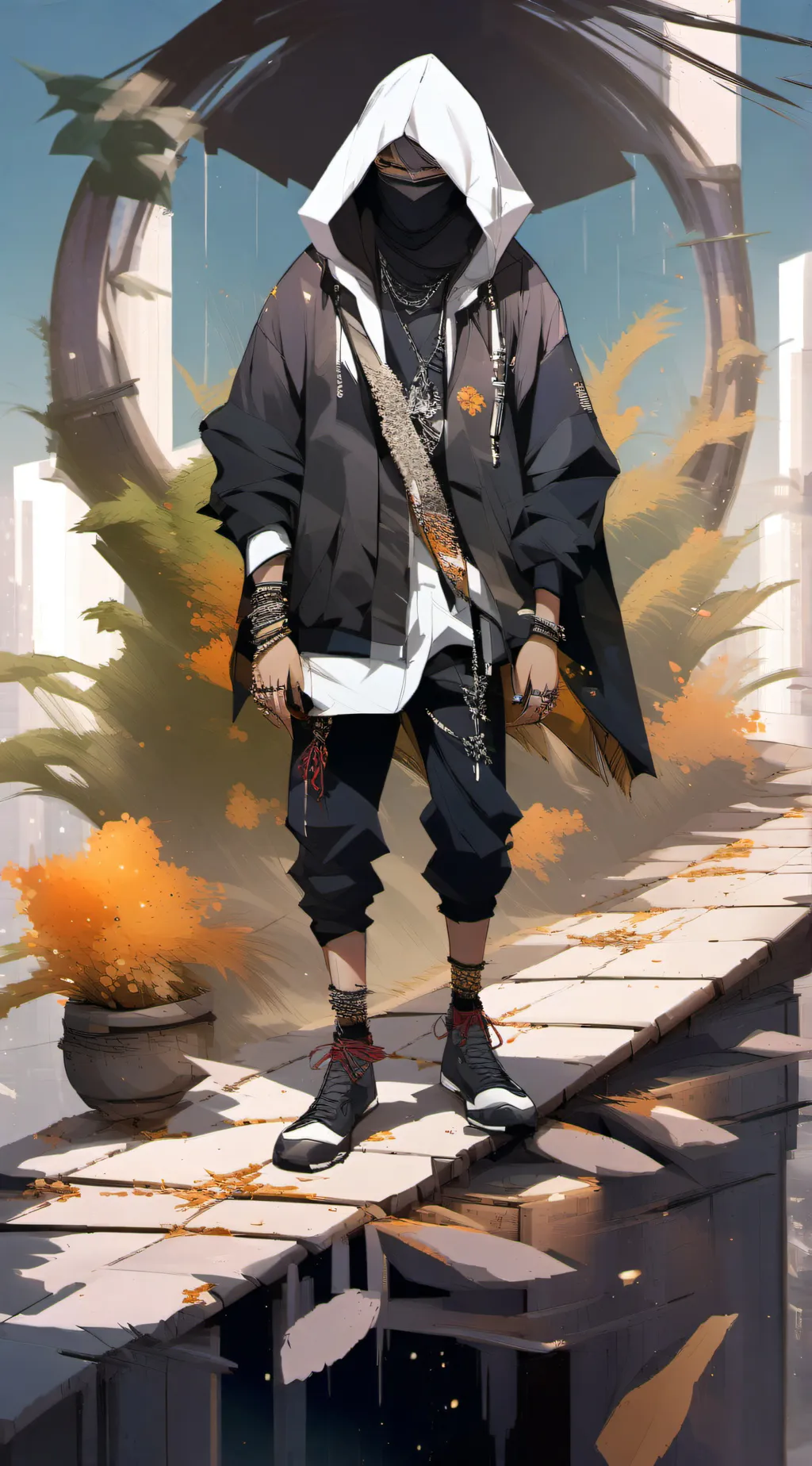 ai character: Mysterious Man background