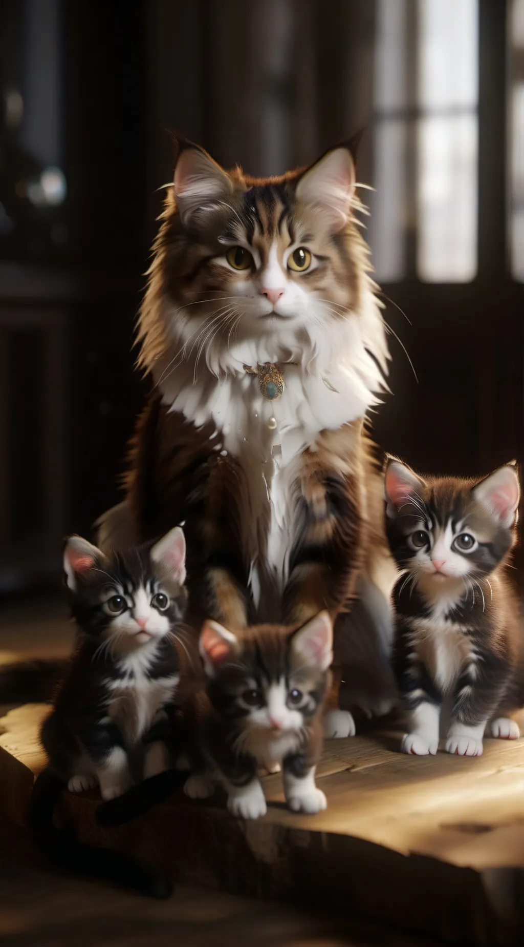 ai character: cat background