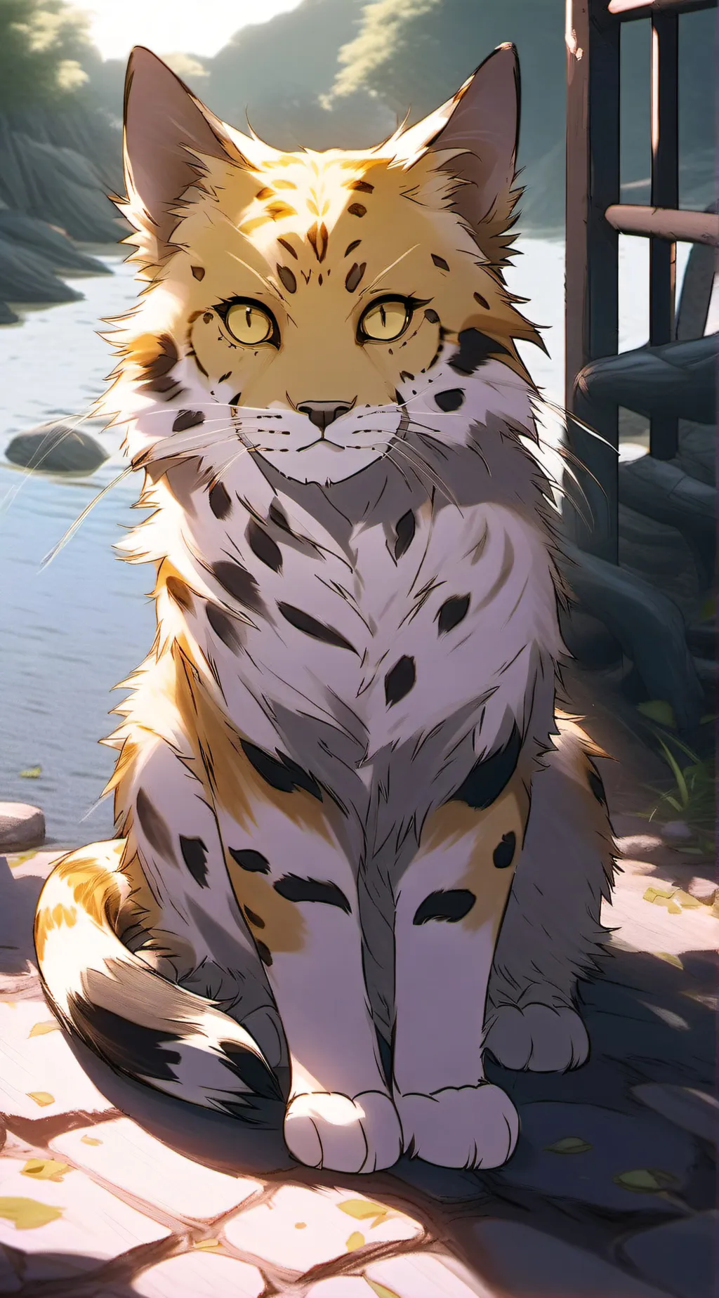 ai character: Leopard'Star background