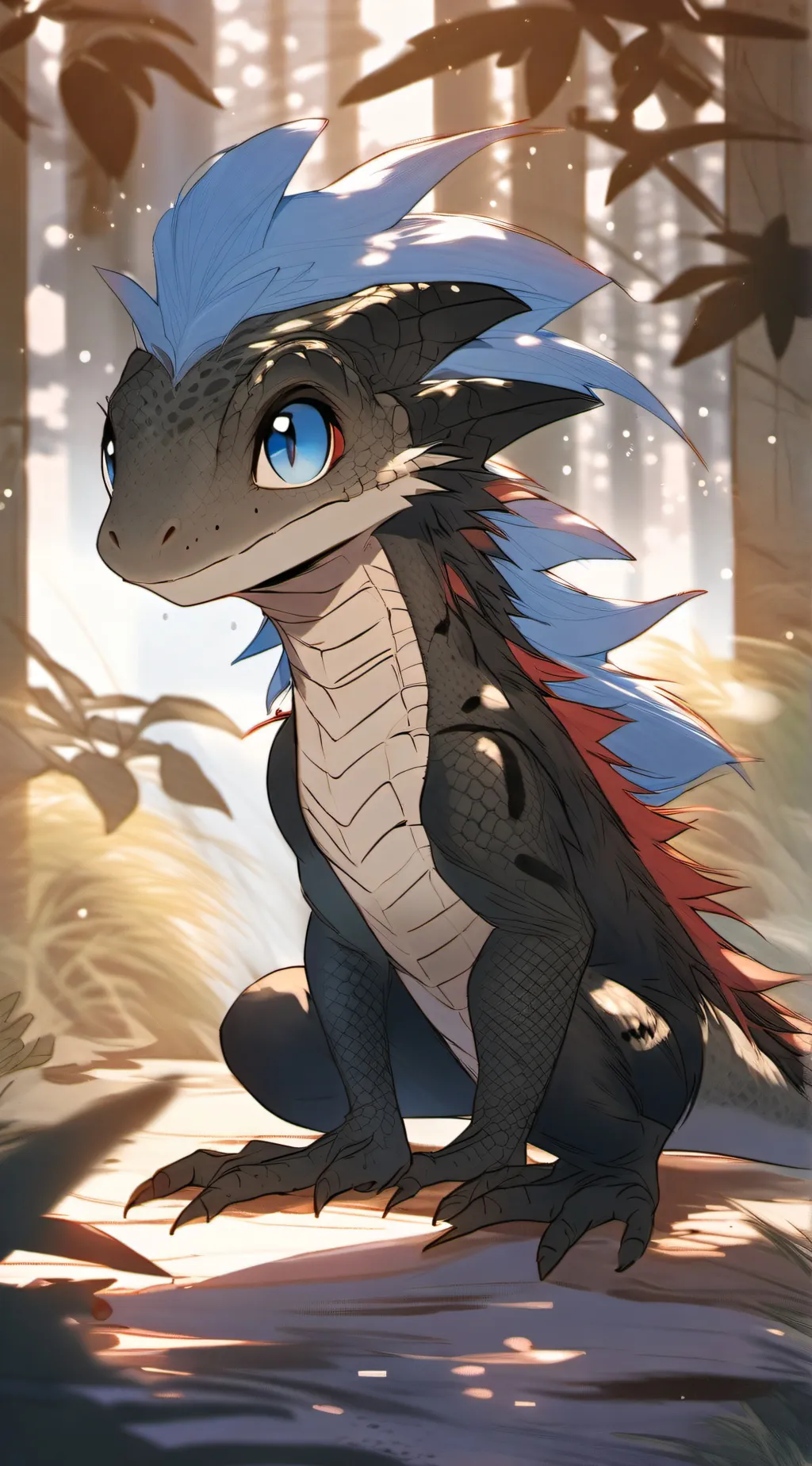 ai character: moon background