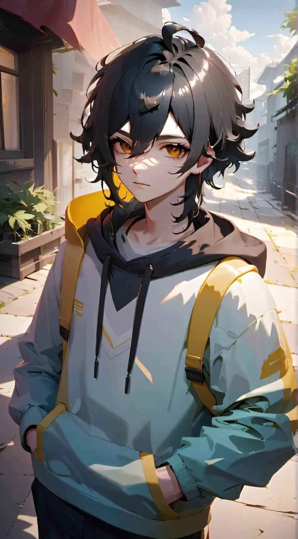 ai character: Conan Grey background