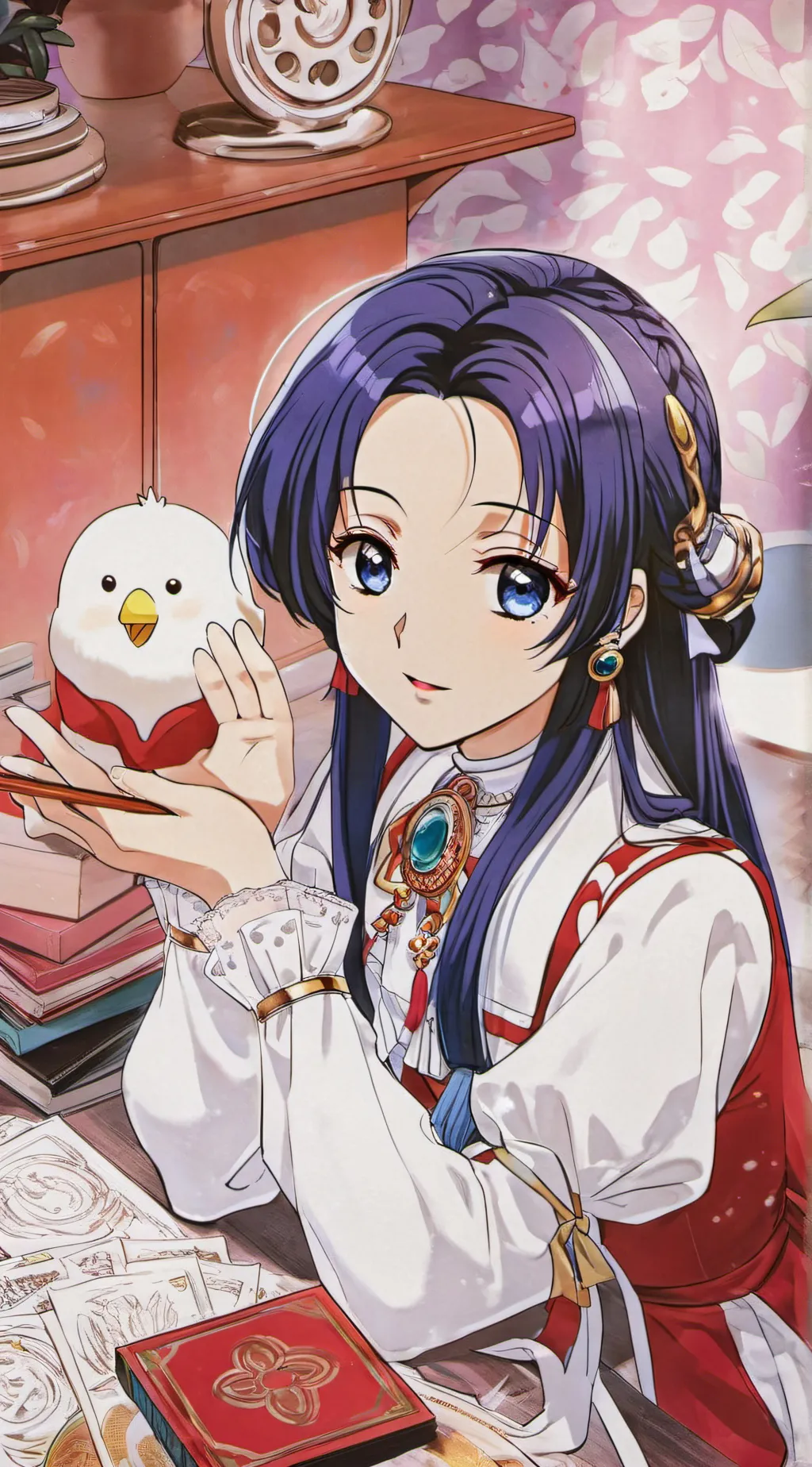 ai character: Shinobū Kouchou background