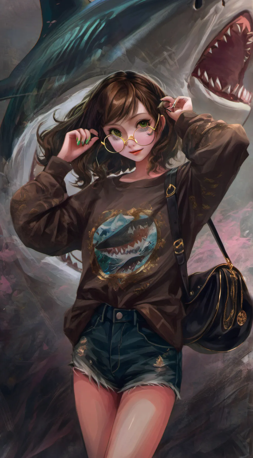 ai character: Autumn background