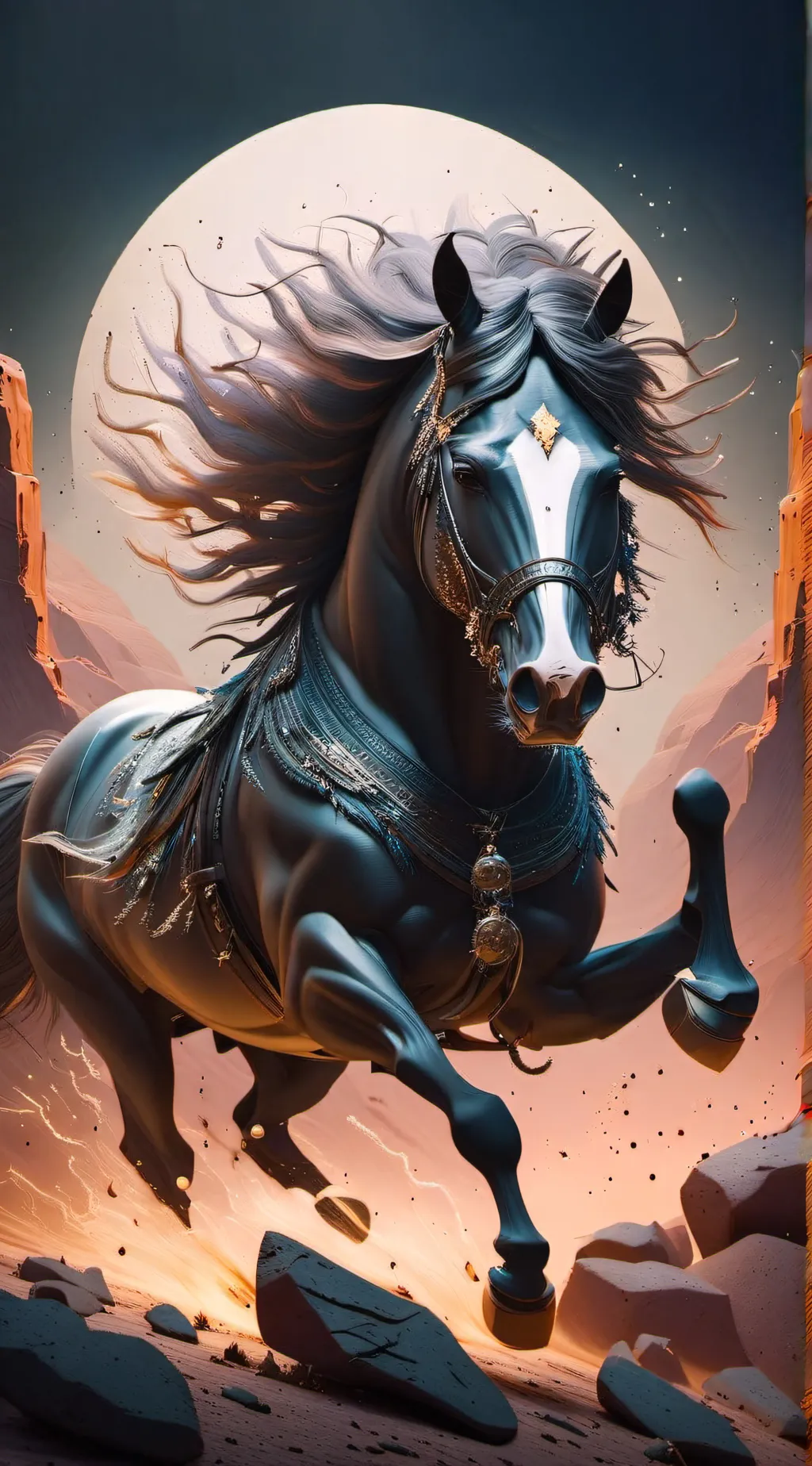 ai character: Wild pony background