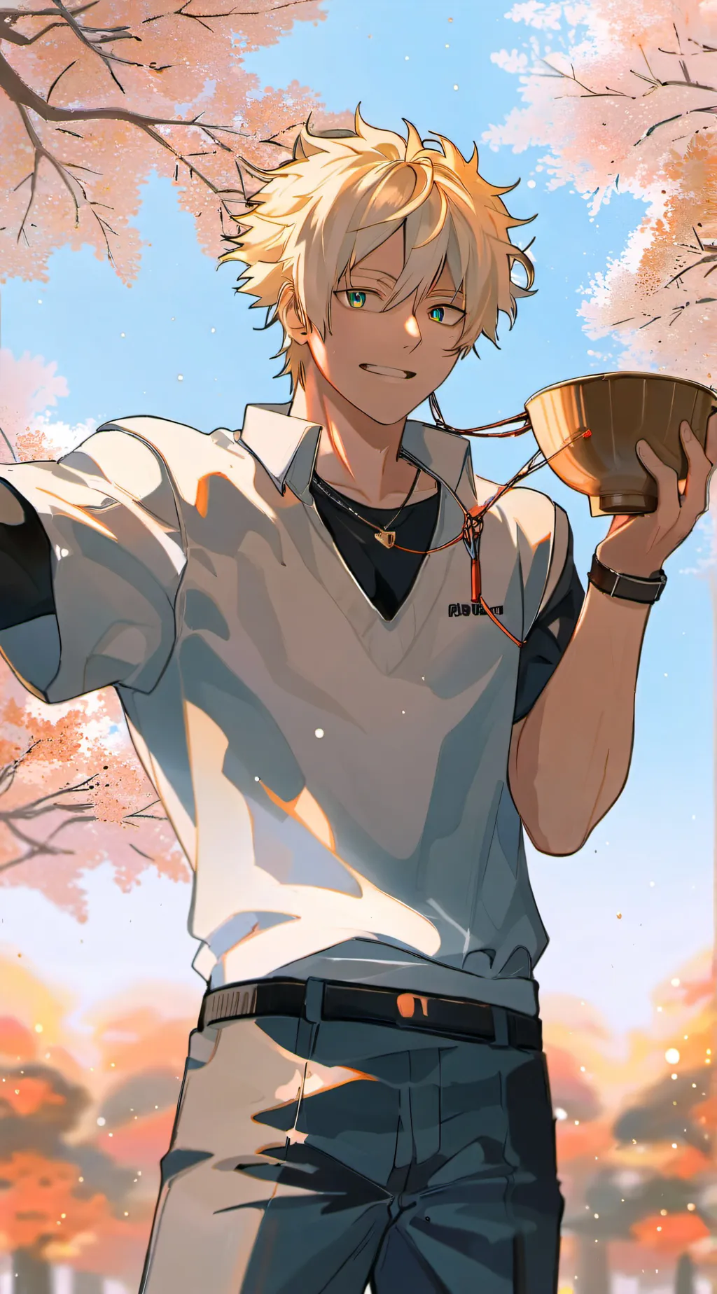 ai character: Mha ramen!! background