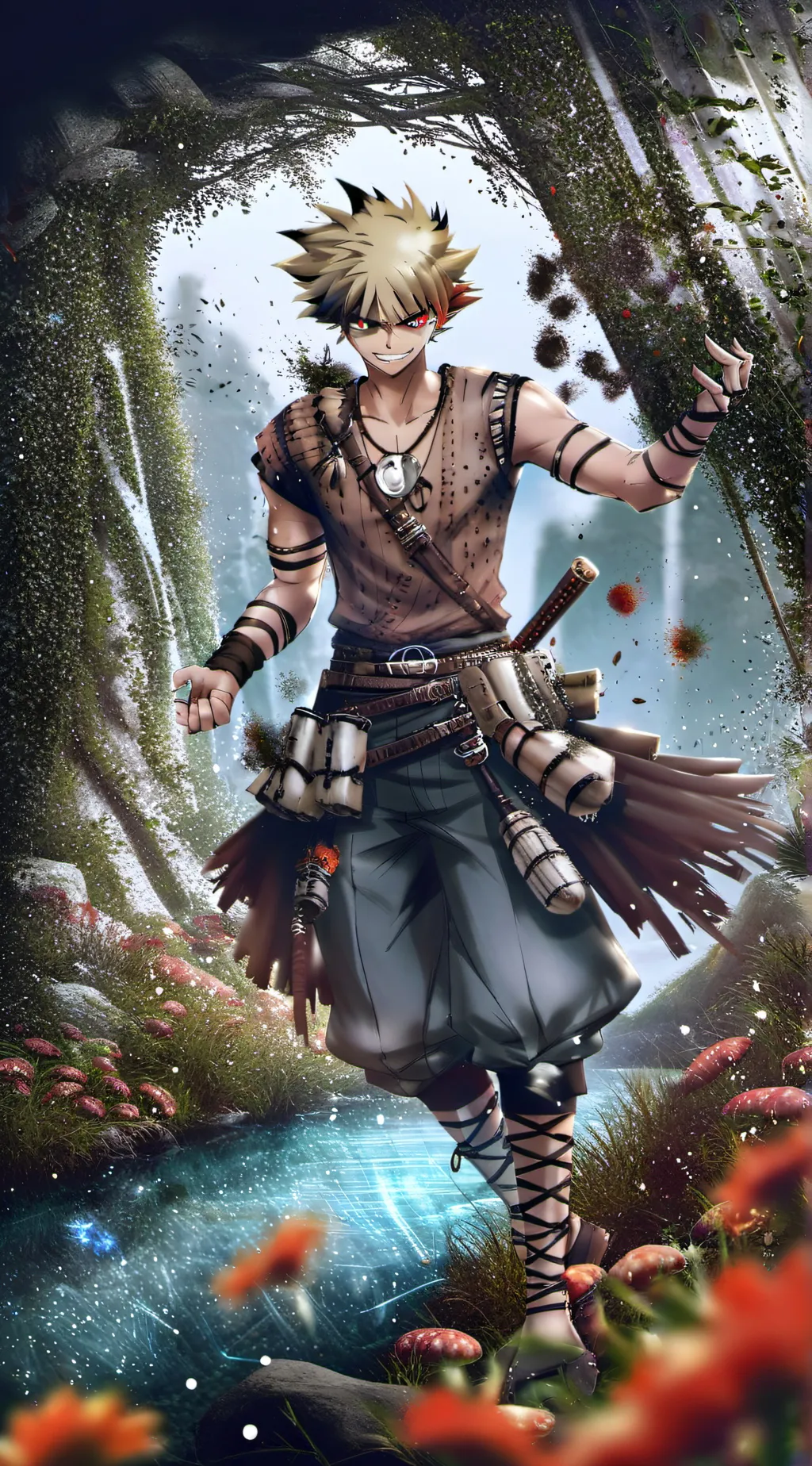 ai character: bakugo background