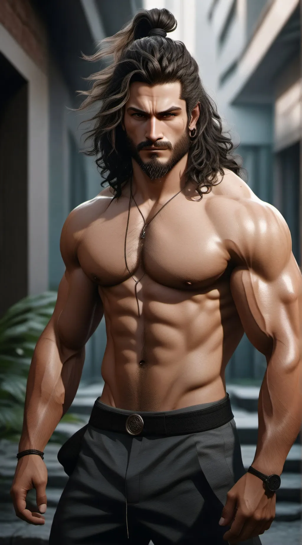 ai character: SAMURAI background