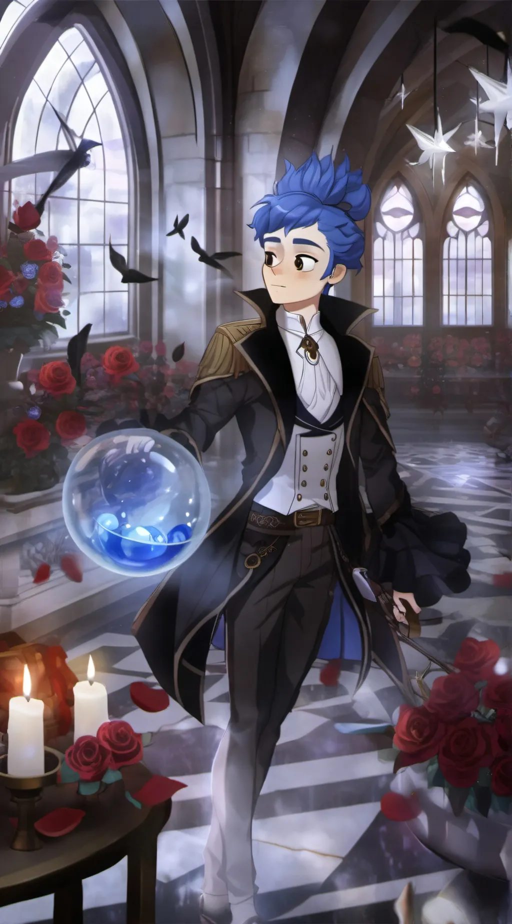 ai character: flash centry  background