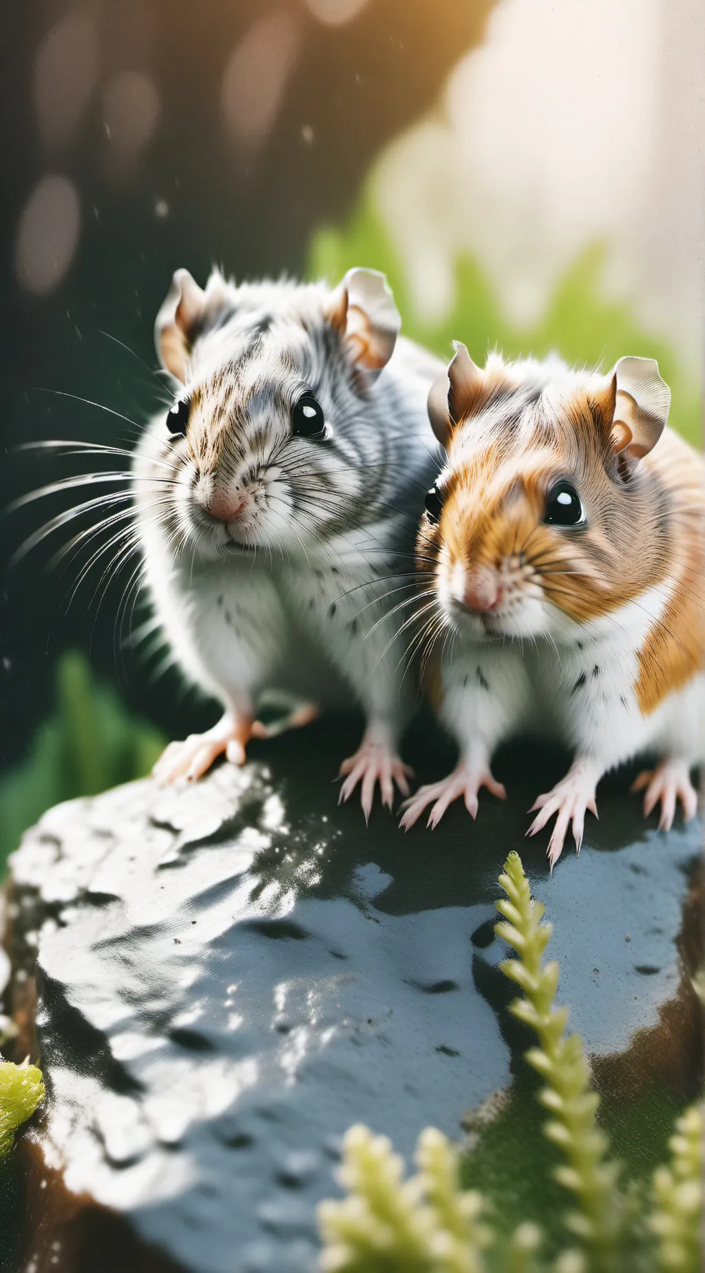 ai character: coco and truffle  background