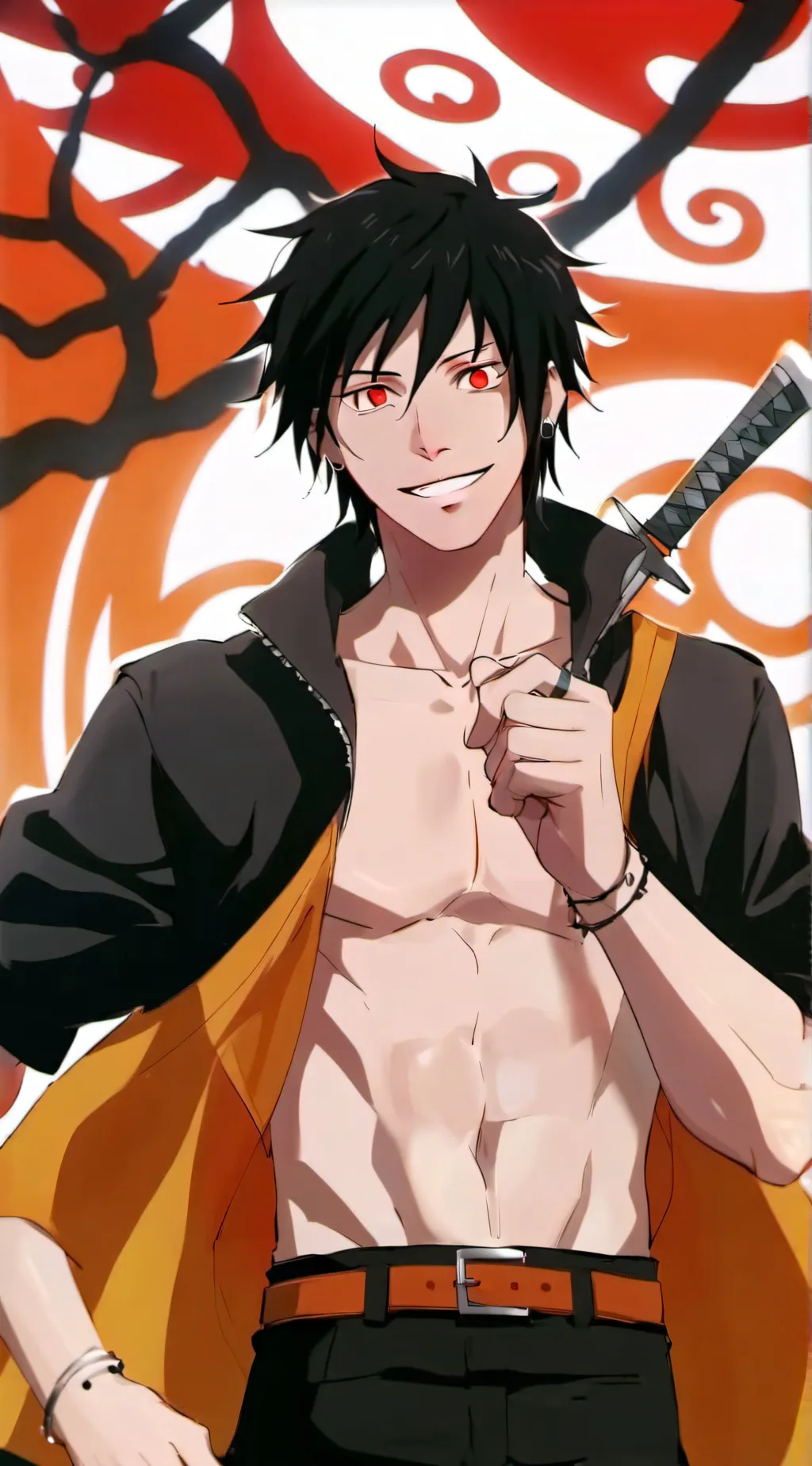 ai character: Menma Uzumaki  background