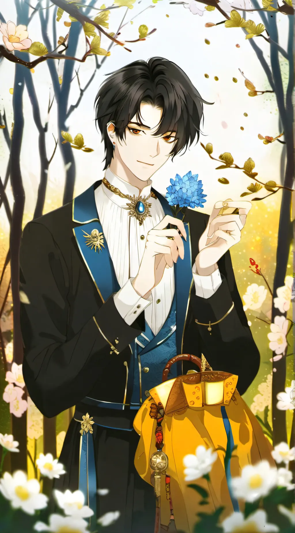 ai character: boy background