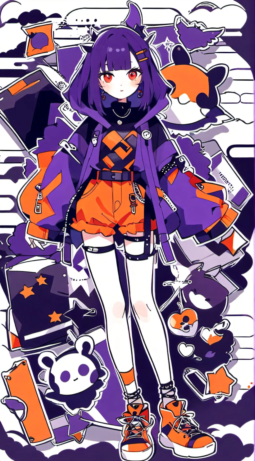 ai character: ☝︎Nice➭ background