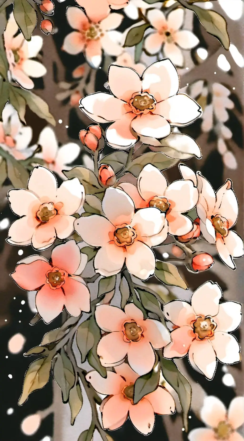 ai character: smiling critters background