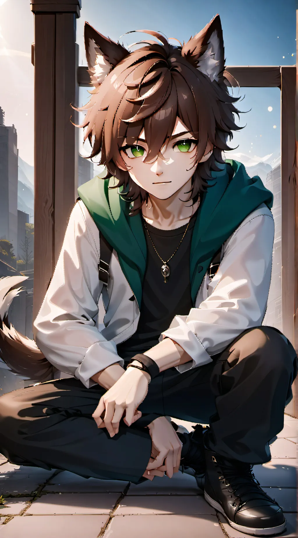 ai character: Leo background