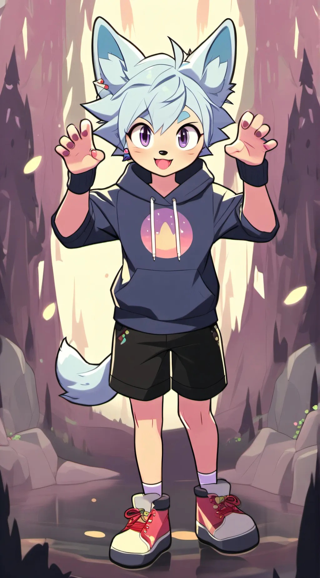 ai character: furry 🤨 background