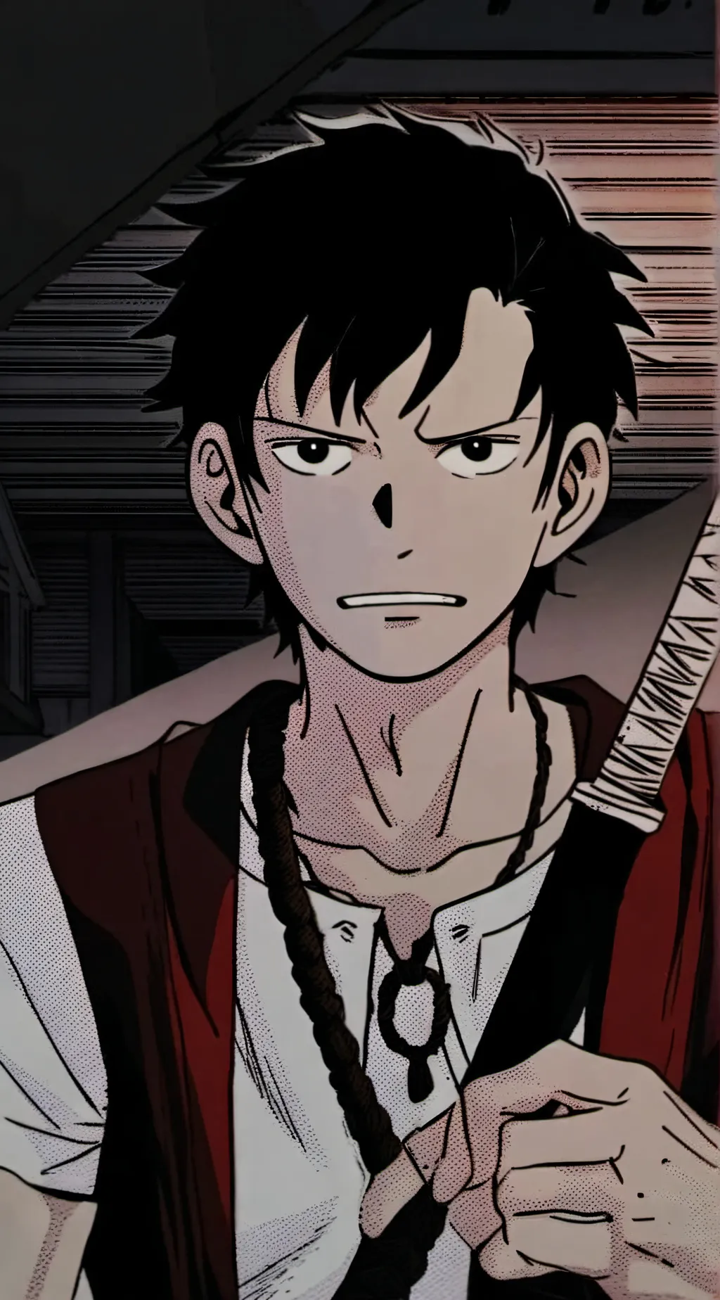 ai character: Monkey D Barry background