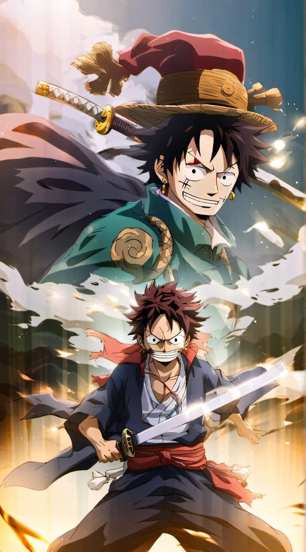 ai character: DS x OP background