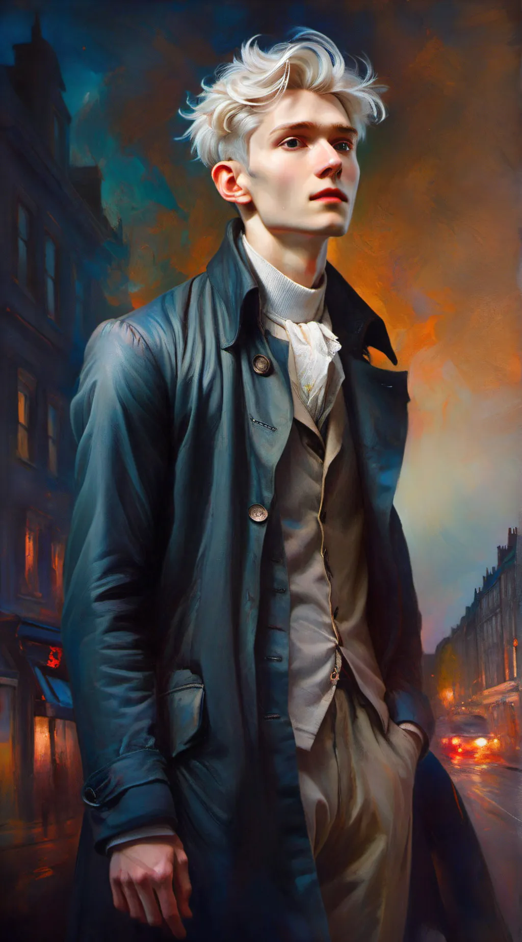 ai character: GellertGrindelwald background