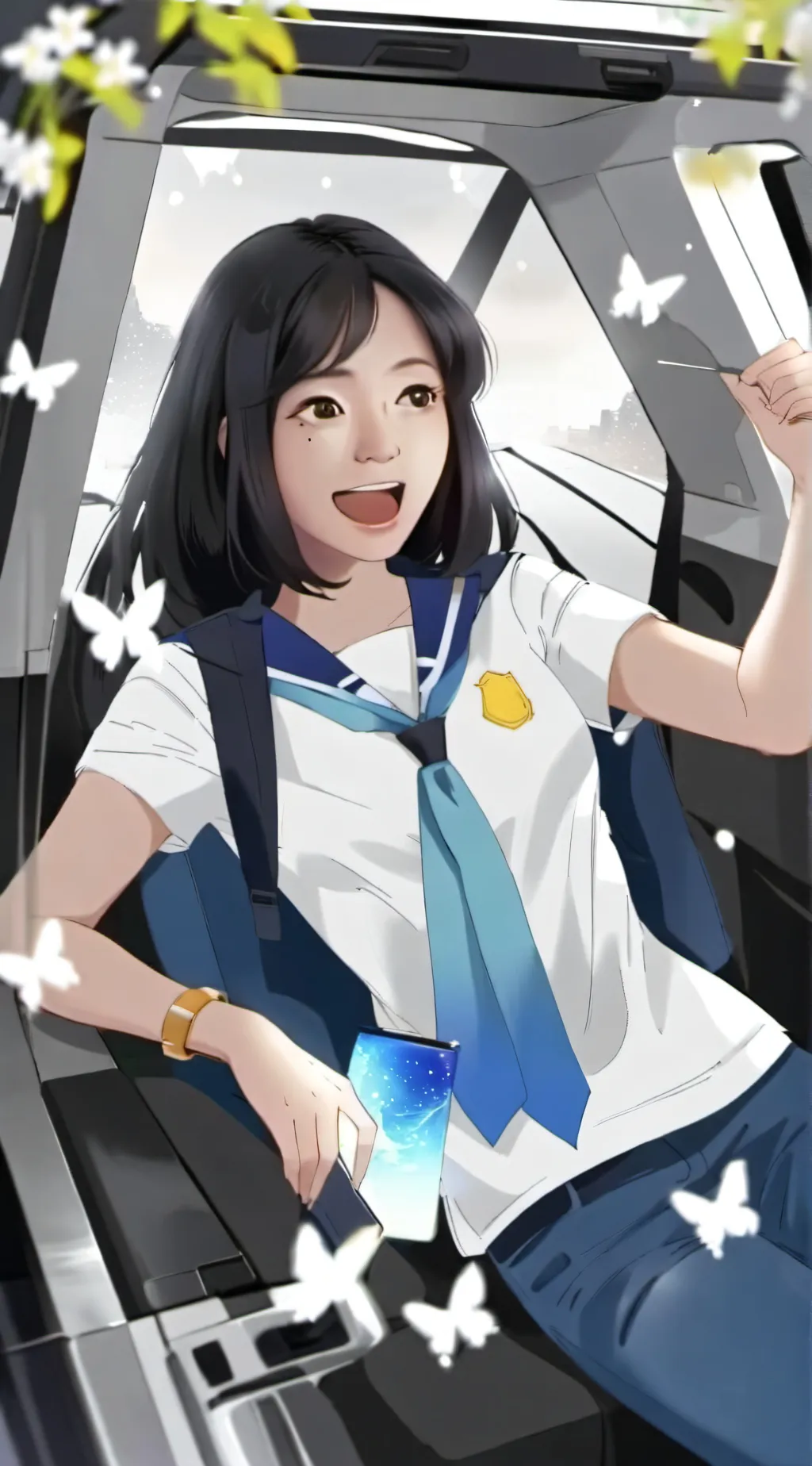 ai character: Luna background