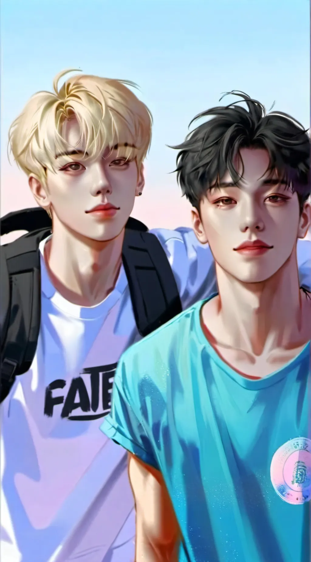 ai character: SAM AND COLBY  background