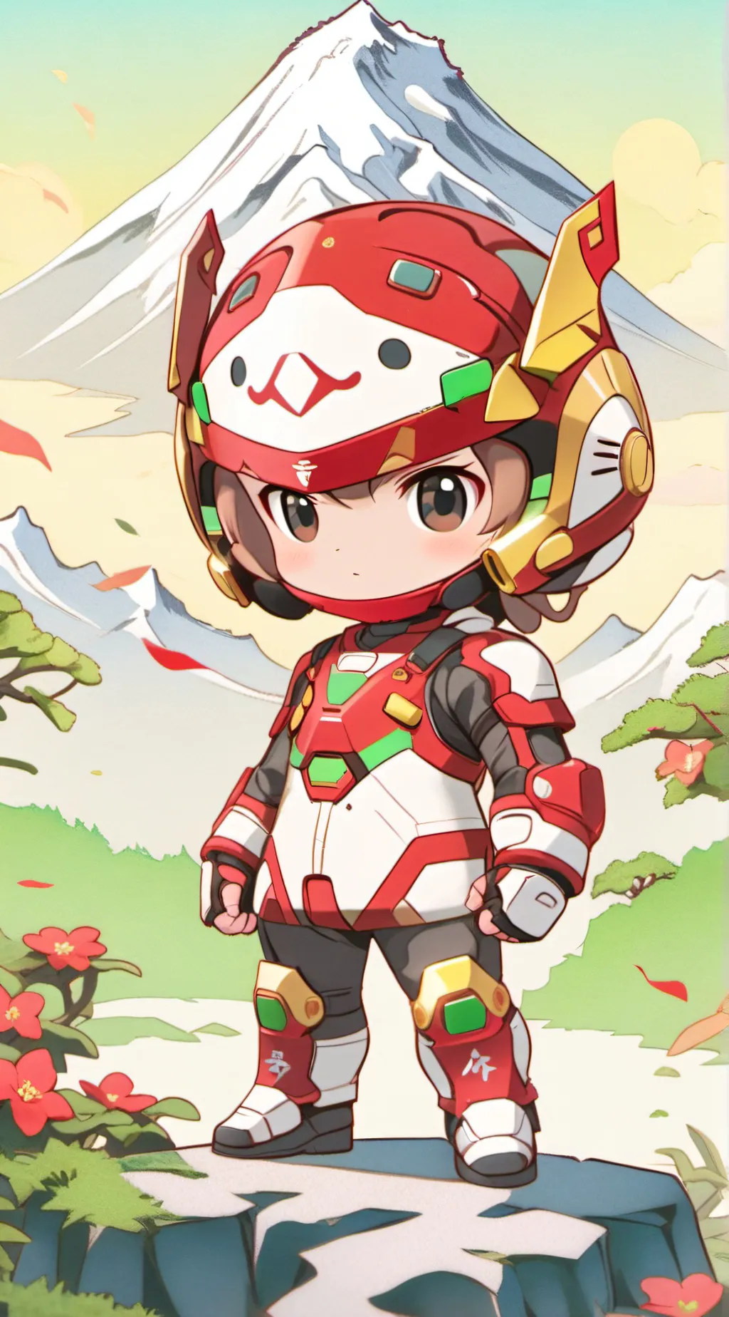 ai character: Chibi flash background