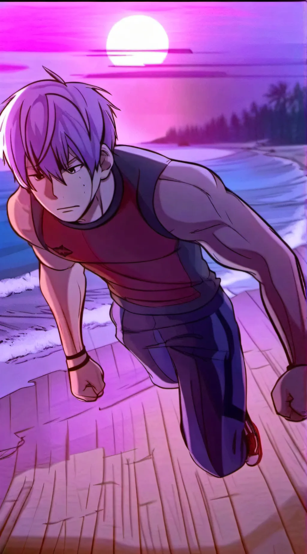 ai character: ♥DAVID♪ background