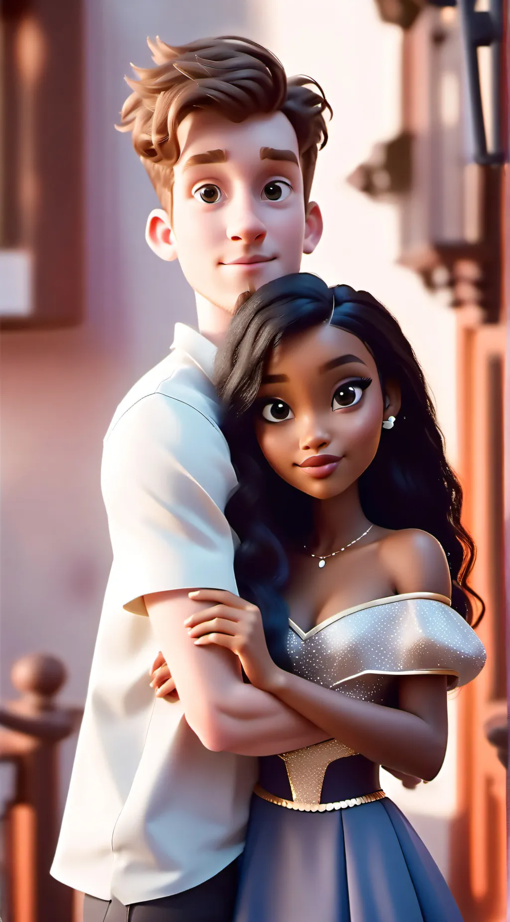 ai character: jell and anlle background