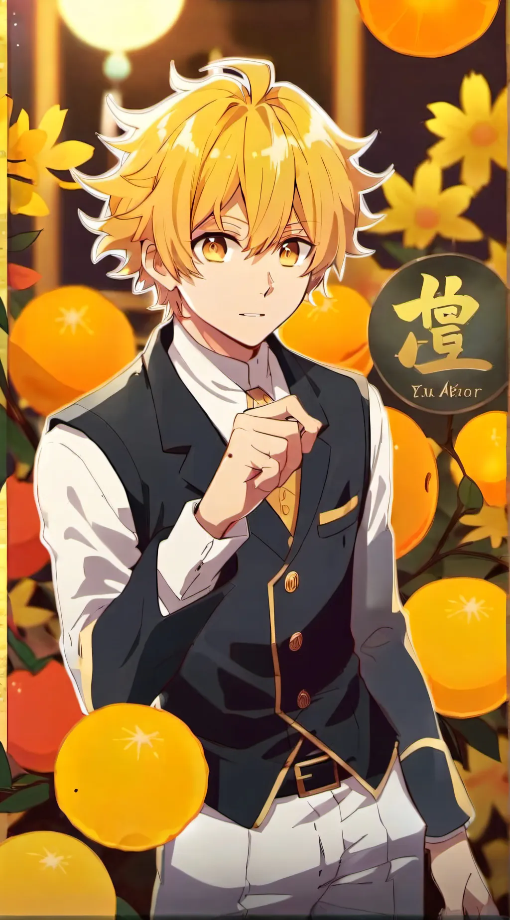 ai character: demon slayers  background