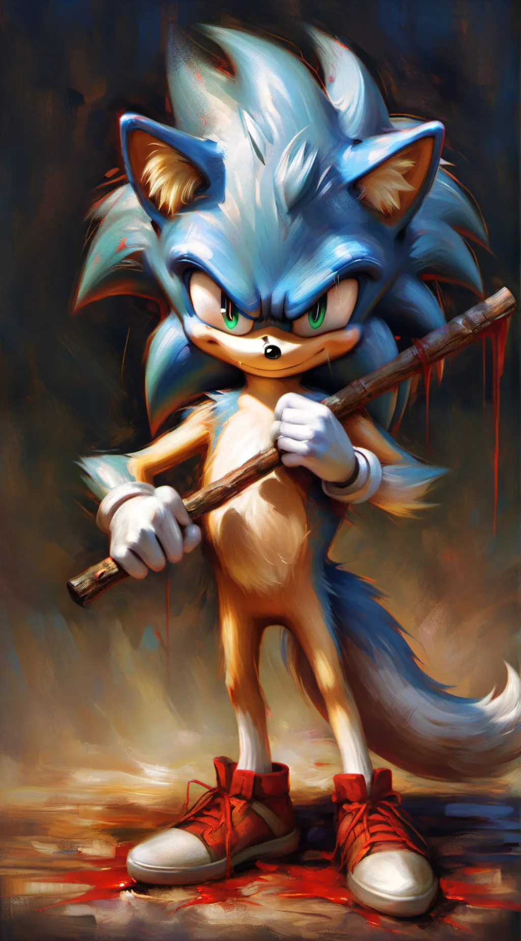 ai character: CRAZED SONIC.exe background