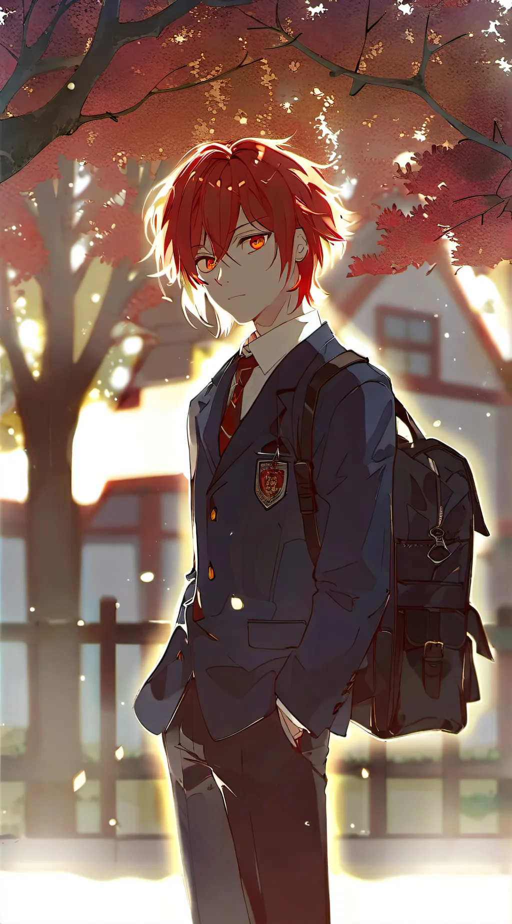 ai character: Red/James background