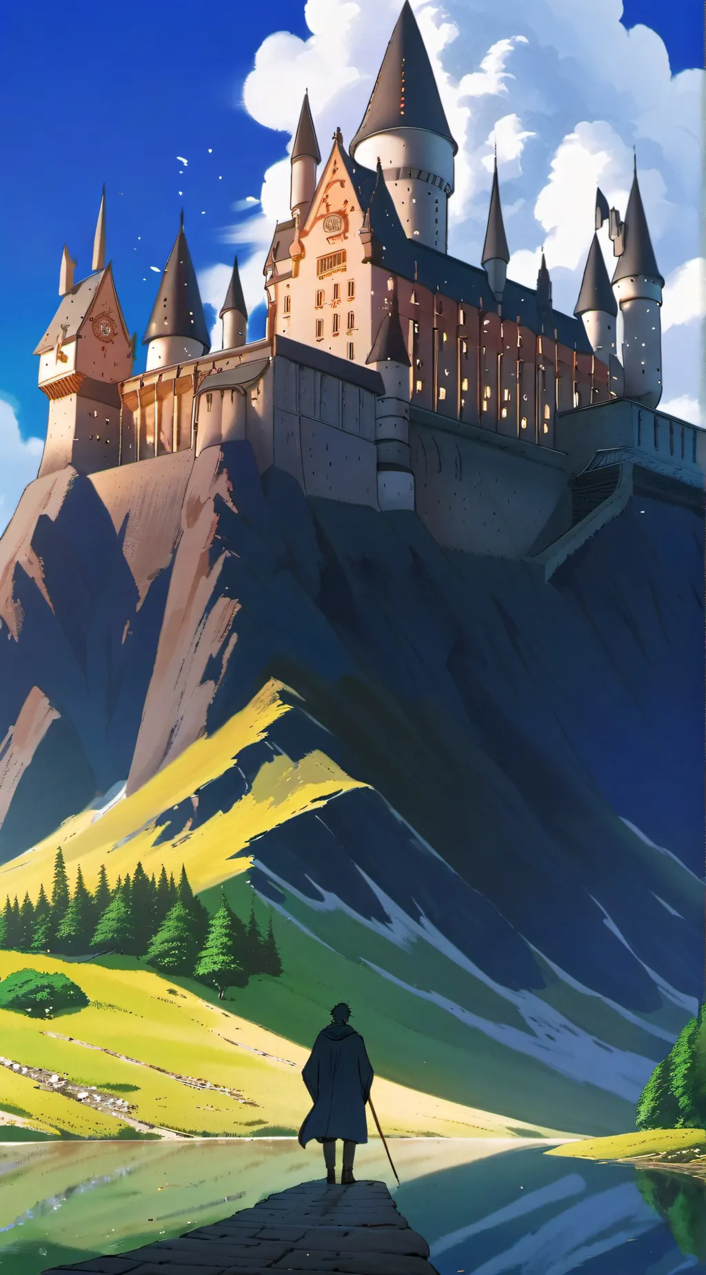 ai character: Hogwarts background