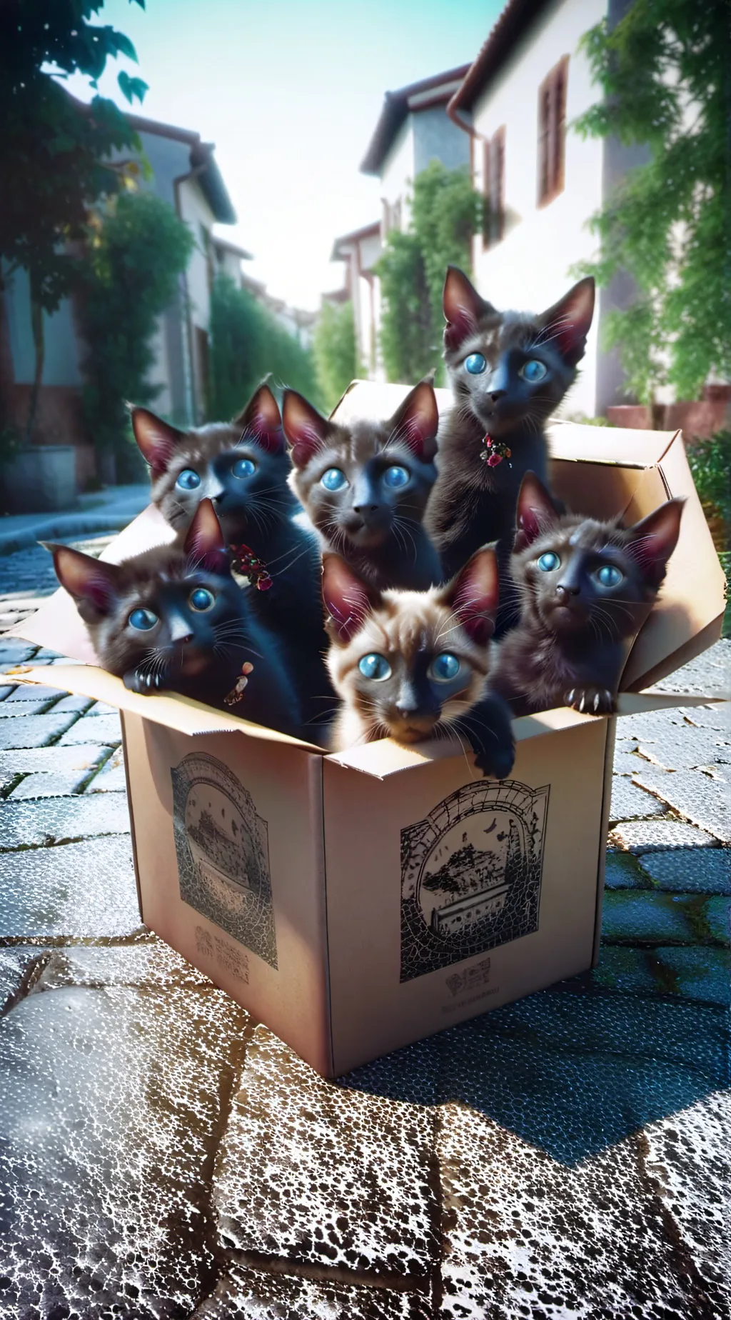 ai character: kittens background