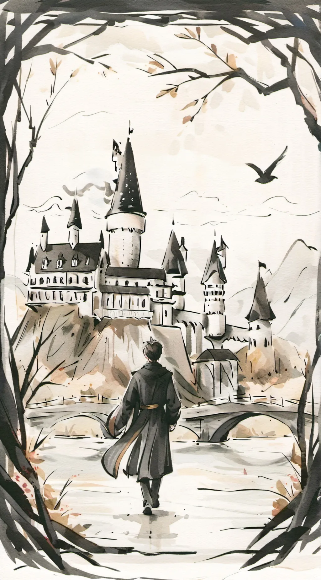 ai character: Hogwarts background