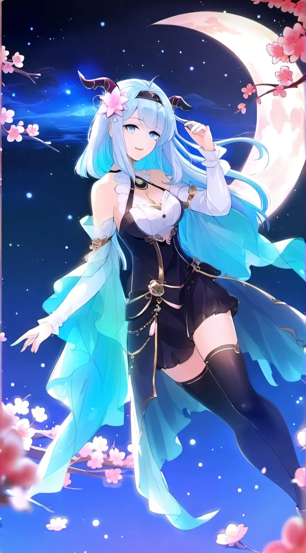 ai character: Luna background