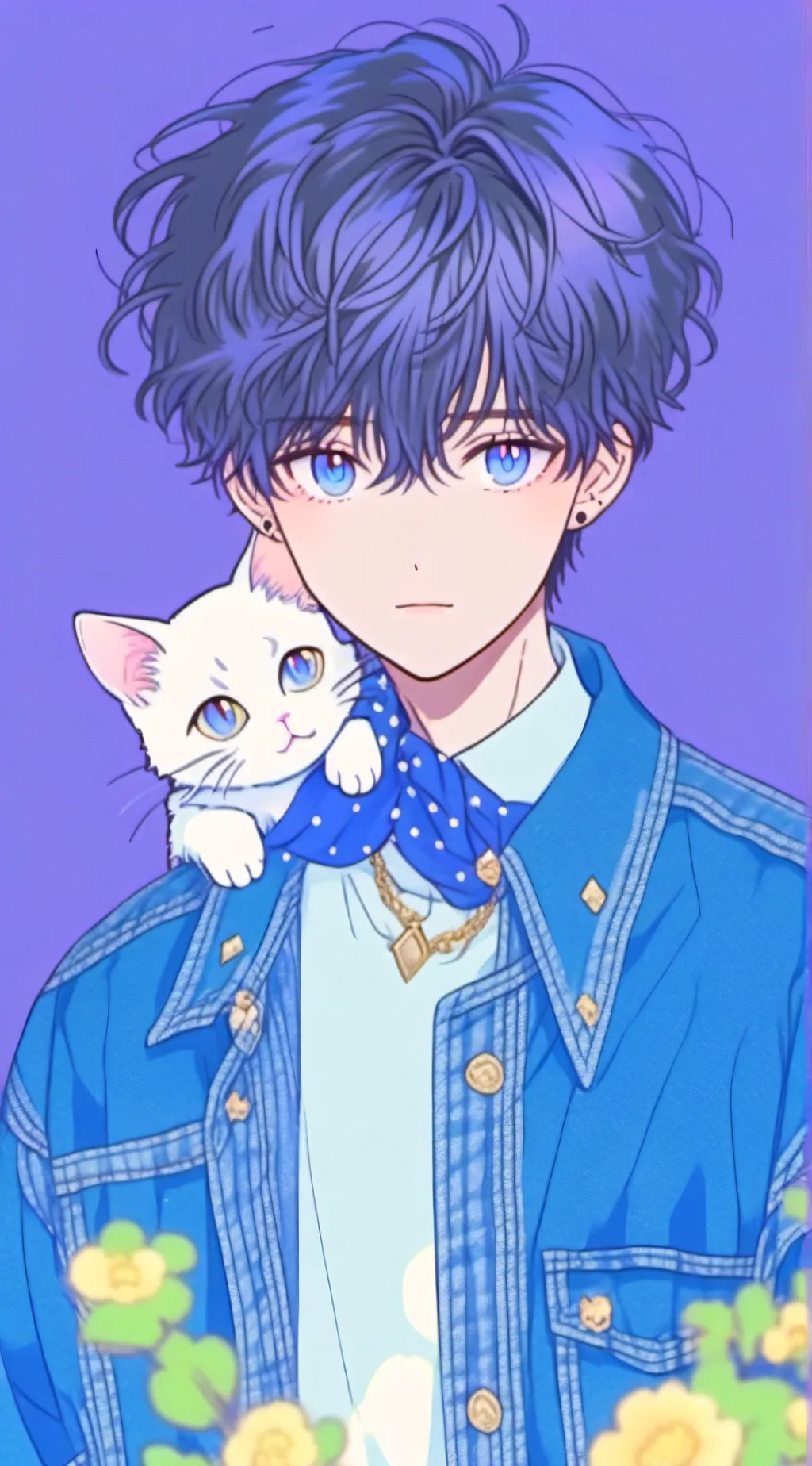 ai character: Akio  background