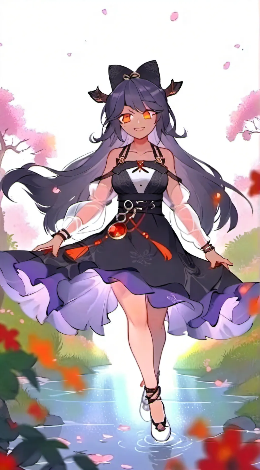 ai character: Aphmau  background