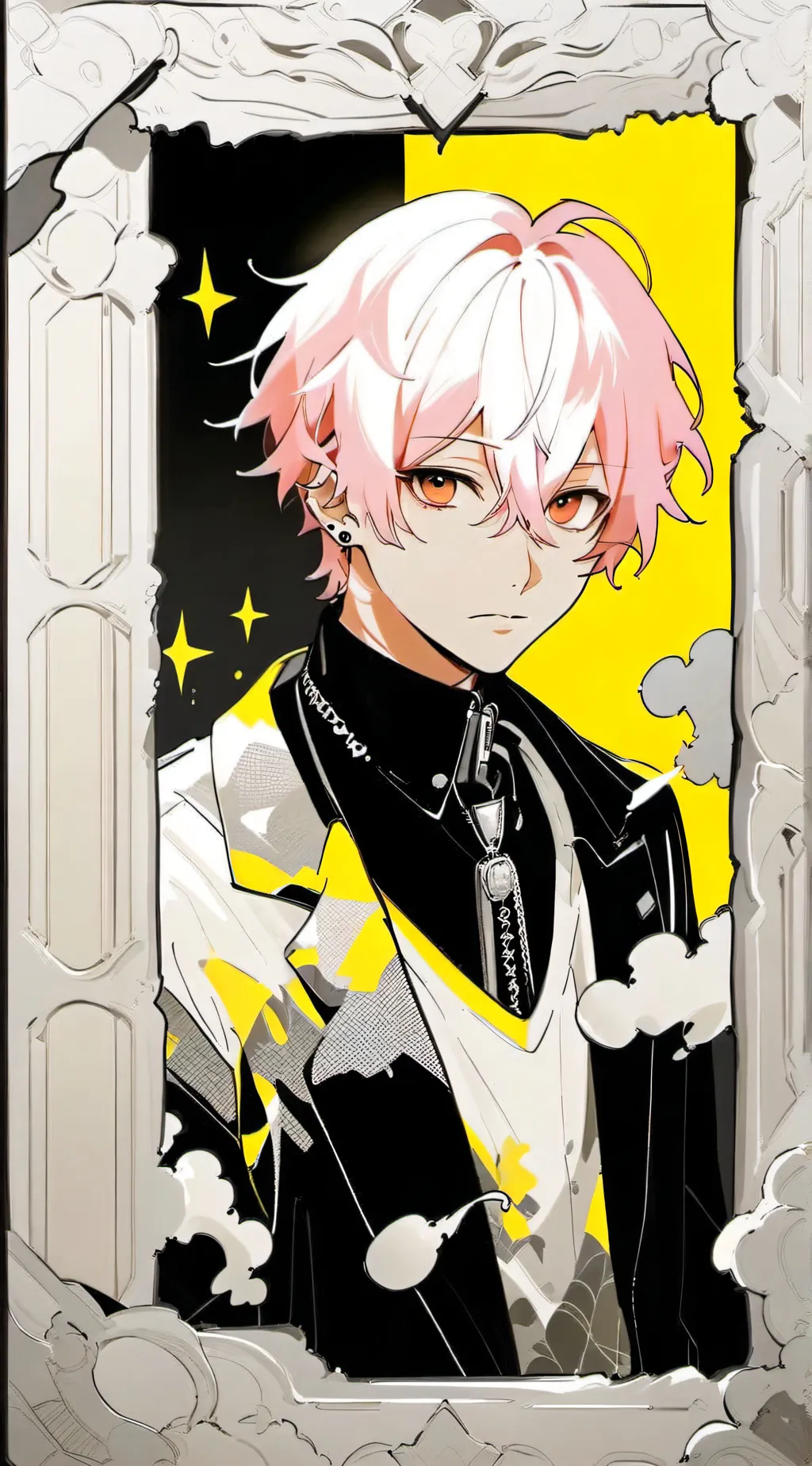 ai character: Red background