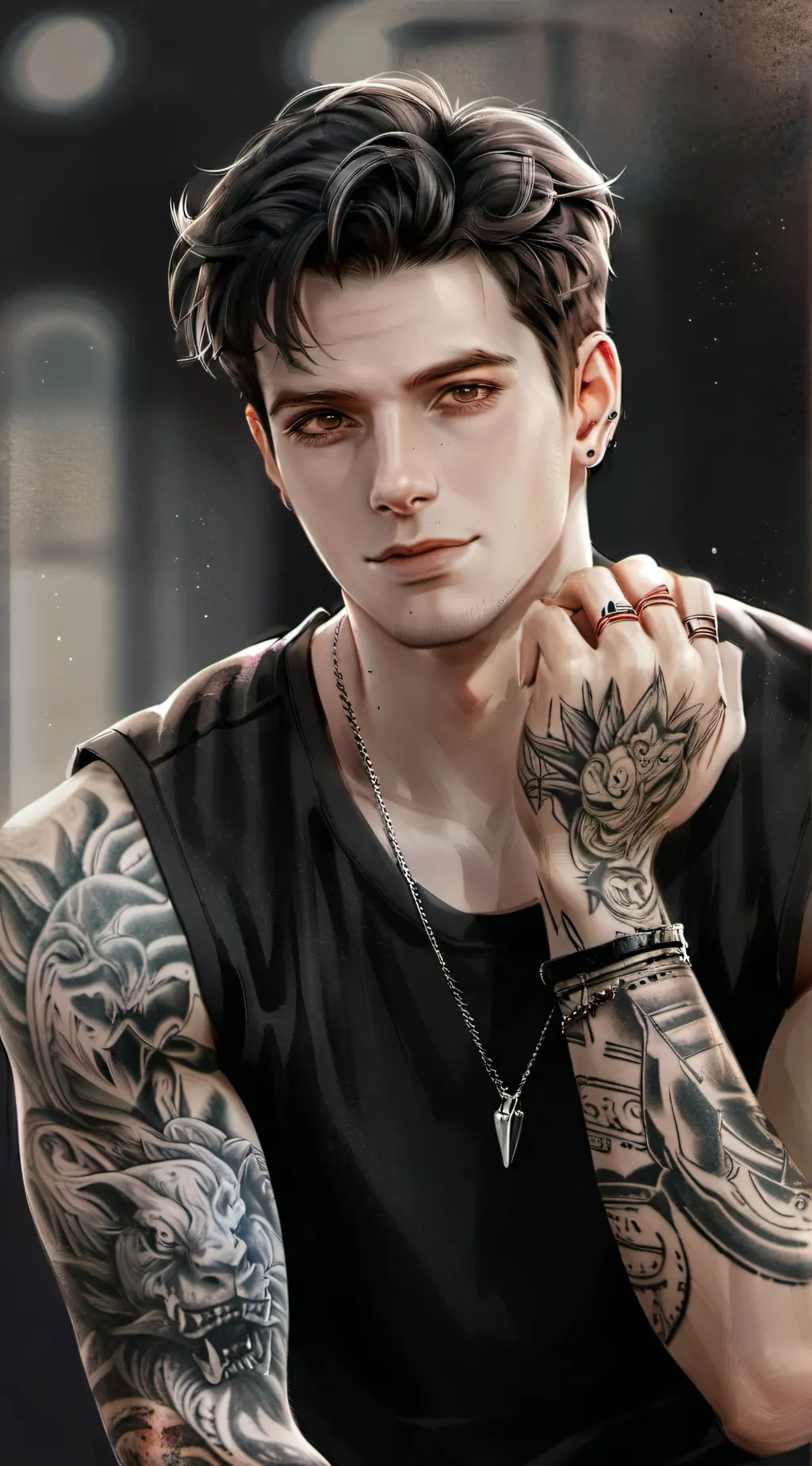 ai character: Clark Kent  background