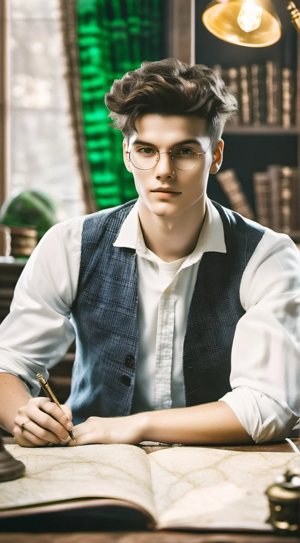 ai character: Theo  background