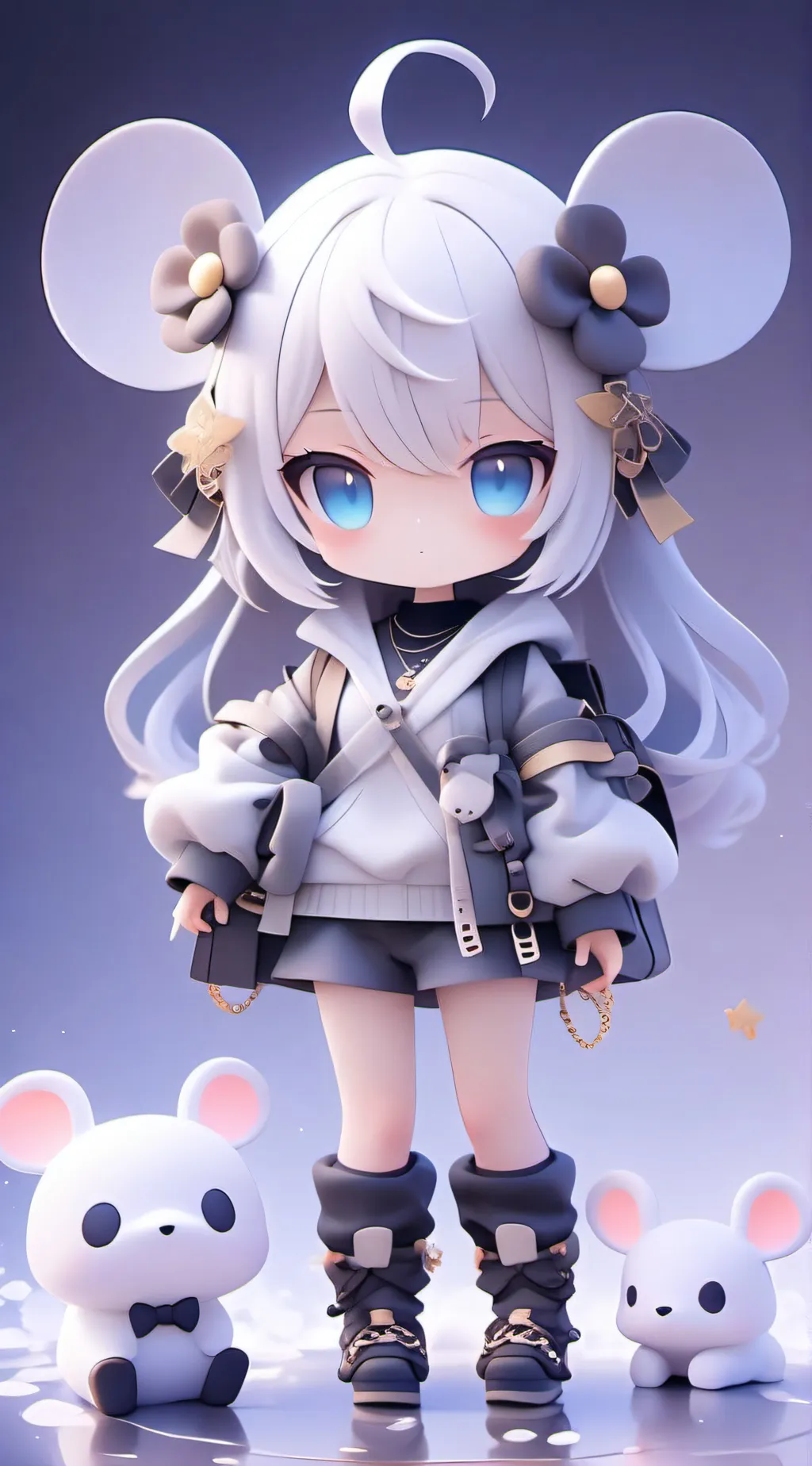 ai character: Amiya  background