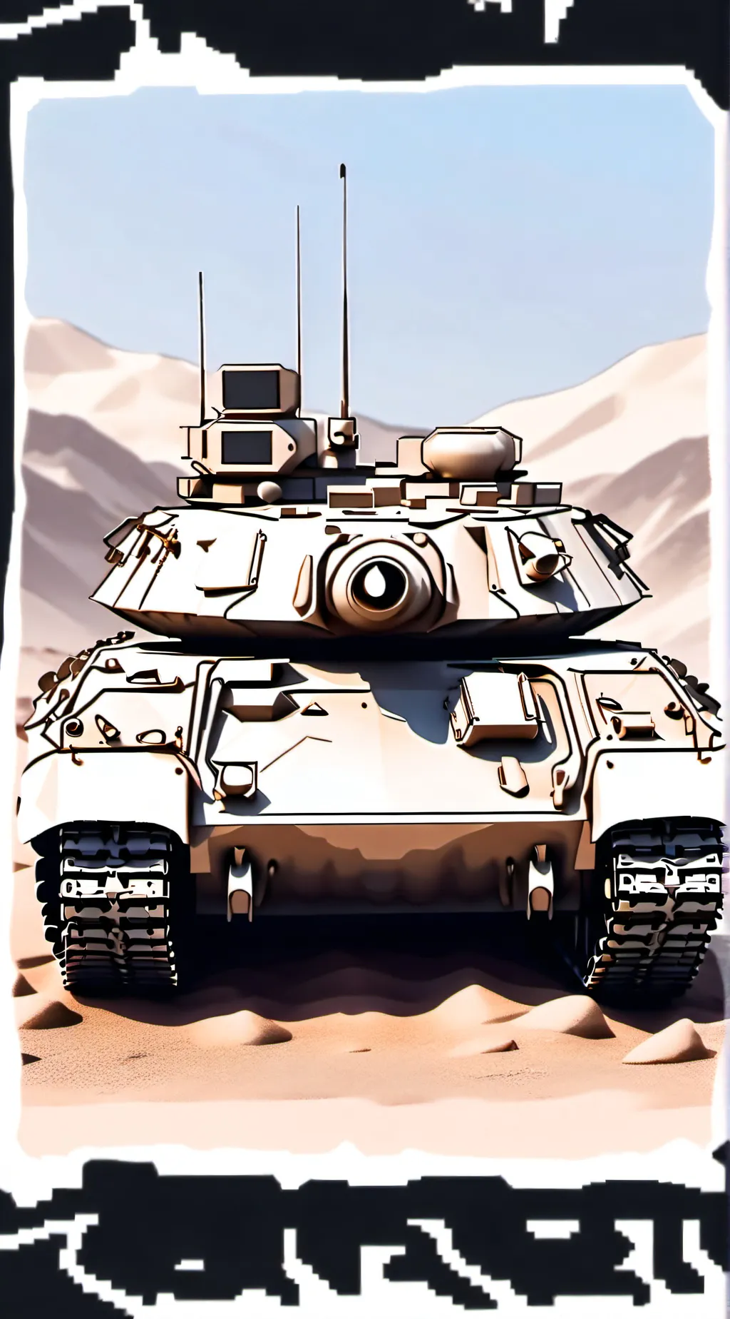 ai character: T-90 tank background