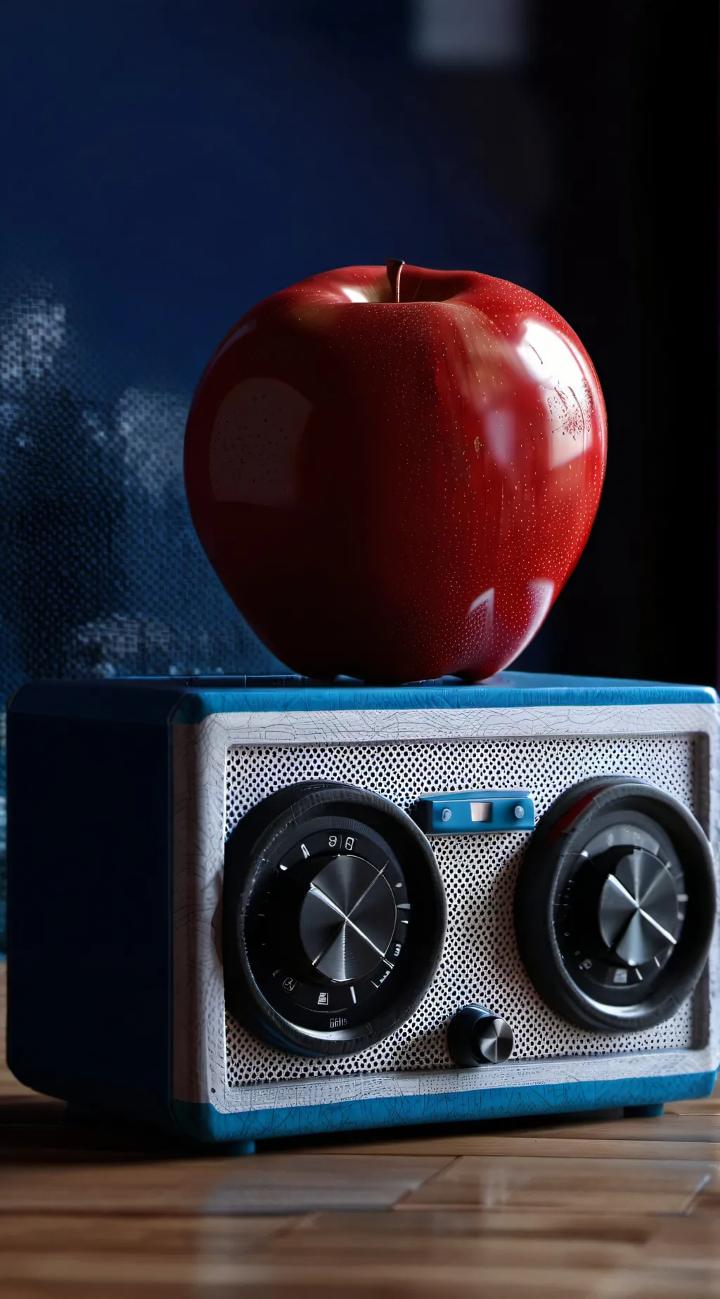 ai character: RADIOAPPLE background