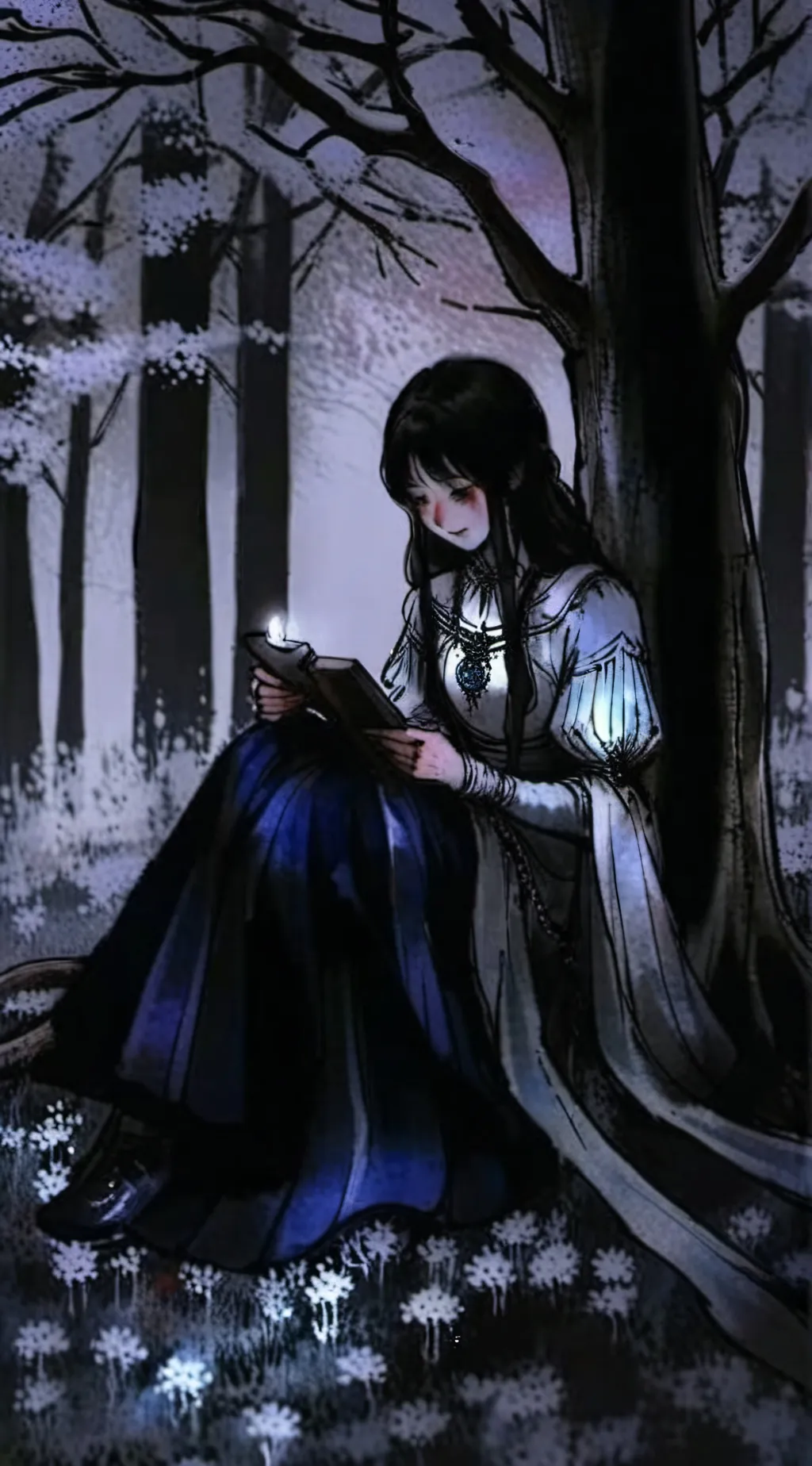 ai character: Aurora background