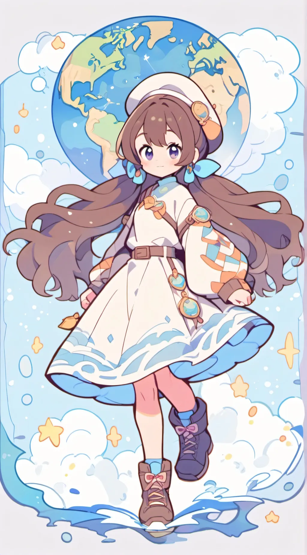 ai character: Ms. Art background