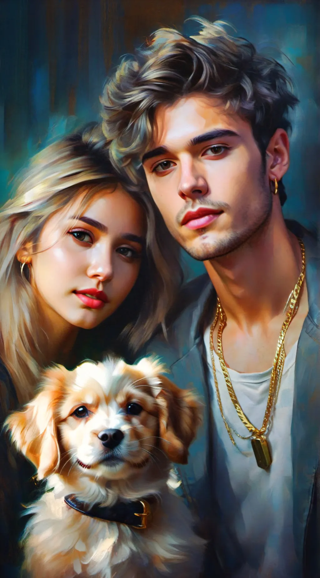 ai character: Noah and Lisa  background